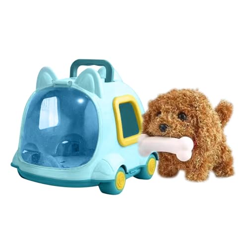 Kids Pet Care Play Set, Plush Robot Pet Toys, Pet Simulation Play Set, Electric Pet Animal Simulation Kids Toy, Educational Pet Care Playset Pretend Play with Feeding Bottle and Comb for Kids -Gift von Dgayaeic