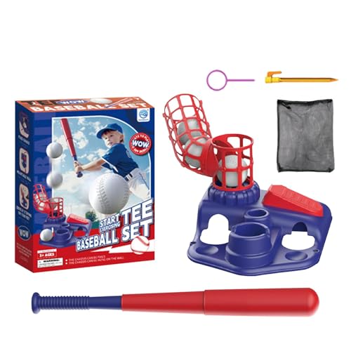 Kids Tee Ball Set, 4in1 Tee Ball Sets, Golf Baseball Game Set, Kids Tee Ball Toy Set Baseball Play Sets, Tee Ball Batting Outdoor Toys Gift Idea for Kids Boys Girls Great for Family and Group Play von Dgayaeic