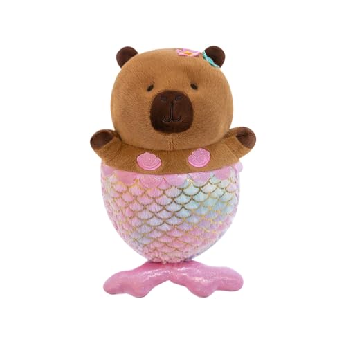 Mermaid-Themed Capybara Plush Doll, Capybara Stuffed Animal For Girls, Cute Soft Plush Capybara Plushie, Stuffed Toys Doll, Capybara Plush Cuddly Plushie Christmas Wonderful Present For Girls & Teens von Dgayaeic