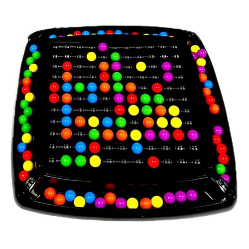 Rainbow Ball Intellectual Chessboard, Rainbow Ball Elimination Chess Board Game, Interactive Tabletop Strategy Puzzle Games, Intellectual Chessboard Duals, Family Game Parties Game for Any Occasions von Dgayaeic