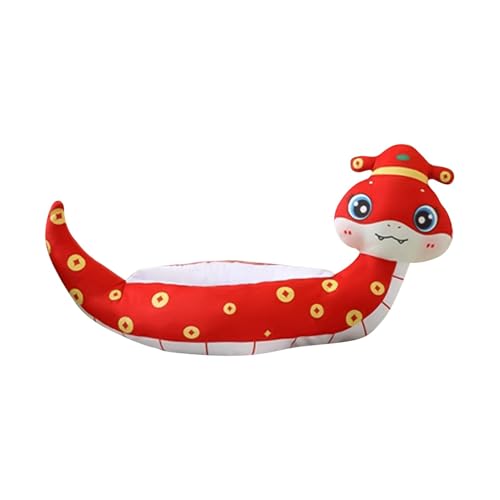 Snake Mascots Headgear, Chinese New Year 2025 Snake Head Dress, Snake Mascots Plush For Head Costume Breathable Wearability Wealth Attraction Design Holidays & New Year Surprise Present For Kids Adult von Dgayaeic