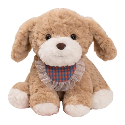 Stuffed Dog Toy | Dog Plushies | Scarf Puppy Plush | Small Dog Stuffed Animal | Adorable Plush Puppy Sophisticated Craftsmanship Endearing Delight Durability Ensured Nice Presents for Kids, Birthdays von Dgayaeic