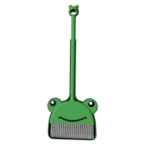 Children's Small Broom and Dustpan Set | Green Frog Cleaning Set for | Fun Housekeeping Helper for Preschoolers | Ideal for Encouraging Kids' Cleaning Skills von Dgkdek