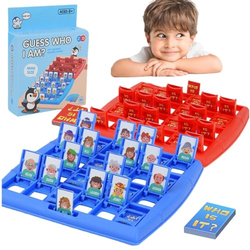 Dgkdek Brettspiel „Wer ich Bin“, „Ratet mal, wer“, Ratespiel, einfach und unterhaltsam zu bedienen, Nicht leicht zu brechen, kann Lange verwendet Werden, 11 cm, für Kinder von Dgkdek