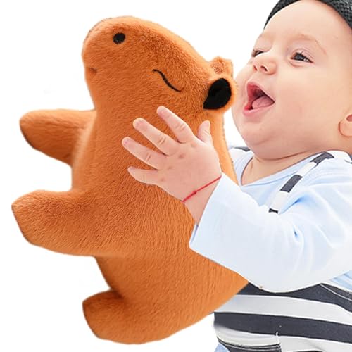 Dgkdek Capybara Plüschpuppe, Gefüllte Capybara | 10 Zoll Capybara Puppe | Weicher, gemütlicher Schlafbegleiter, Plüschspielzeug für fantasievolles Spielen, Heimdekoration von Dgkdek