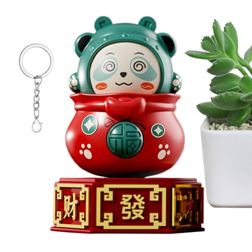 Dgkdek Gesichtsverändernde Panda-Puppe, Panda-Spielzeug | Anime Panda Miniatur Figur - Kreative hängende Ornamente, mehrere Ausdrücke ändern manuell Zappelspielzeug für Feiertagsgeburtstage von Dgkdek