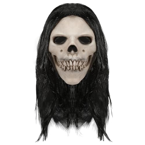 Dgkdek Halloween Horror Masque | Horror For Halloween | Scary Halloween Masque | Halloween Costume Masque | Creepy Halloween Masque Elevate The Fright Factor For Holiday Party Props von Dgkdek