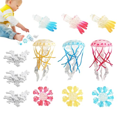 Dgkdek Jellyfish Model Kit | Sea Creature Life Cycle Educational Toy | Realistic Figurine for Kids | Simulated Sea Animals Collection | Perfect for Learning and Imaginative Play von Dgkdek