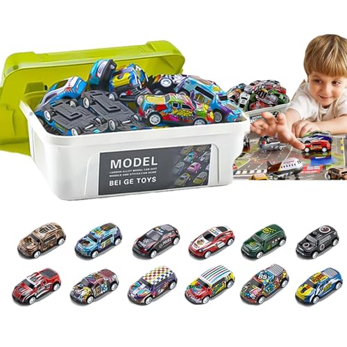 Dgkdek Pull Back Car for Kids | Alloy Inertia Race Car Toy Model Kit | Versatile Pull Back Toy for School, Park, Outdoors, and Home Playtime von Dgkdek