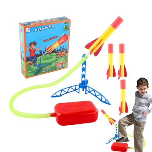 Dgkdek Raketenspielzeug, Kinderspielzeugwerfer, Lernentwicklungsspielset, einfach und Sicherheit, kann es Lange verwenden, um 42,5 cm für Kinder zu brechen von Dgkdek