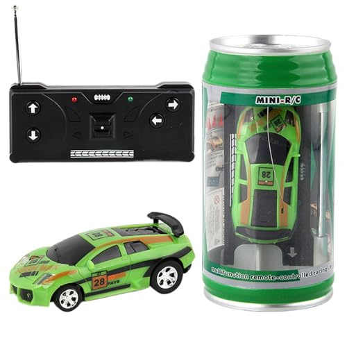 Dgkdek Simulation Drift-Rennwagen-Spielzeug, ferngesteuertes Auto-Set, Straßensperren-Cola-Dosen-Design, Nicht leicht zu brechen, leicht zu lagern und zu tragen, Rot/Gelb/Schwarz/Grün/Blau für Kinder von Dgkdek