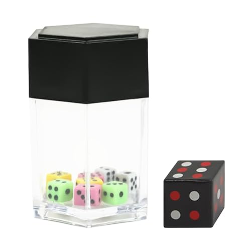 Dice Magic Trick Toys, Nahaufnahme Gimmick -Spiel, Explosionswürfeltricks, Sicherheit und einfach zu bedienende, kann es lange nicht einfach zu brechen, um 7,5 cm für Erwachsene zu brechen, Kinder von Dgkdek