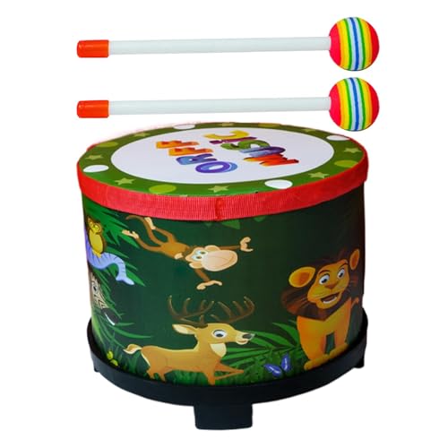 Kinder Handtrommel, Spielzeugmusikinstrument, -Drum -Spielzeug, Spaß und Sicherheit können es Lange verwenden, um 20 cm für Kinder zu brechen von Dgkdek