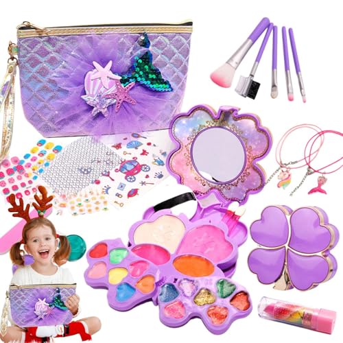 Kinder-Make-up-Set, Make-up-Set für Kinder | 26X/Set waschbares Make-up-Set Spielzeug - Waschbares, waschbares Make-up-Set, Spielzeug, lustiges, waschbares Kosmetikspielzeug, Beauty-Set zum Spielen, M von Dgkdek