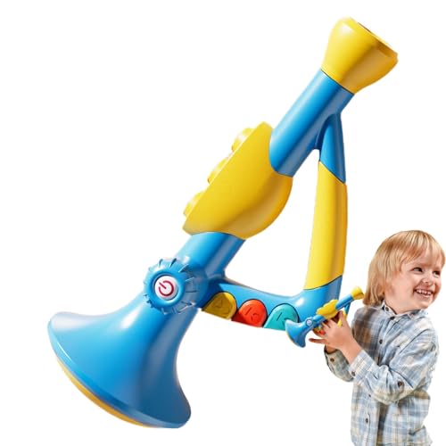 Kinder -Trompeteninstrument, Baby -Bildungsspielzeug, Kinder -Trompeten -Set, unterhaltsam und einfach zu bedienen, kann es Lange 25,5 cm für Kinder verwenden von Dgkdek