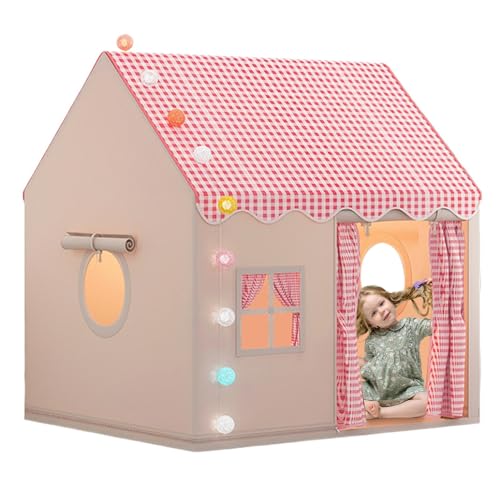 Kinderspielbasis, große Raum-Kinderzelte, Bettspiel-Geheimbasis, mehrere Kinder zum Spielen, geräumiges Design, 120 × 105 × 128 cm, für Indoor-Spielen und kreative Abenteuer von Dgkdek