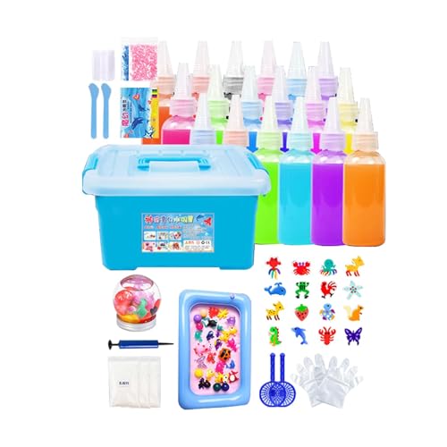 Kreatives Wassergelee-Set, Form mit Tier-Gel, fantasievolle Aqua-Fee, keine Gefahr des Zerbrechens oder Verblassens, einfach zu verwenden, niedliche bunte Spielzeugfiguren, einfach zu bedienen, 28 cm, von Dgkdek