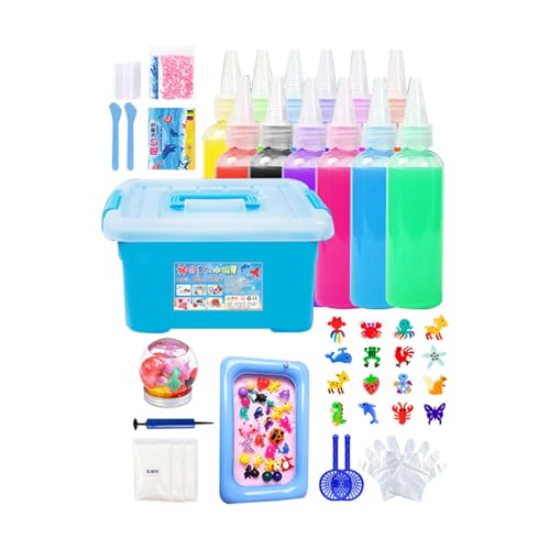 Kreatives Wassergelee-Set, Form mit Tier-Gel, fantasievolle Aqua-Fee, keine Gefahr des Zerbrechens oder Verblassens, einfach zu verwenden, niedliche bunte Spielzeugfiguren, einfach zu bedienen, 28 cm, von Dgkdek