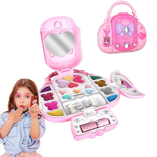 Mädchen-Make-up-Set für Kinder,Kinder-Make-up-Set für Mädchen,Waschbare Kits für -Mädchen-Rollenspielzeug | -Make-up-Set, echtes Make-up-Set für Weihnachten und Geburtstag für Kinder von Dgkdek