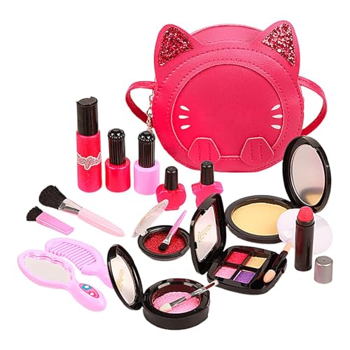 Make-up-Spielzeug-Set, Play-Make-up-Set | Cartoon-Prinzessin-Kosmetikset,Niedliches Make-up-Set, Kinder-Rollenspielspielzeug für Zuhause, Kindergarten, Kindergarten, Vorschule von Dgkdek