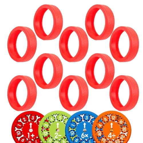 Mathe-Fidget-Spielzeug-Abdeckung, Handspinner-Organizer | 10 Stück Fidget Toys Aufbewahrungsbox Multiplikation Fidget Toy Case,Verschleißfeste Multiplikations-Spinner-Hülle, Hand-Spinner-Aufbewahrungs von Dgkdek