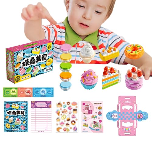 Play Kitchen Food, Kochset für Kleinkinder,Spielen Sie Küchenspielzeug, Kuchen, Desserts, Essen, Spielzeug | Spielzeugküchenzubehör, Küchenspielzeug zum Erlernen verschiedener Esskulturen von Dgkdek