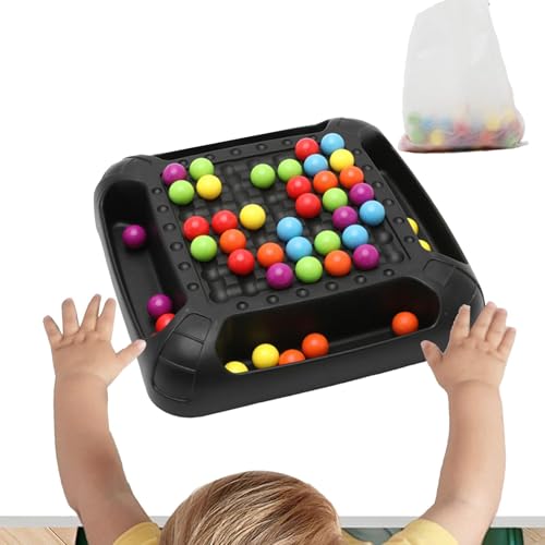 Rainbow Ball Elimination Game | Desktop Ball Set | Elimination Strategiespiel | Logik-Puzzlespiel | kognitive Fähigkeitsverbesserung interaktive Herausforderung für Kinder und Erwachsene von Dgkdek