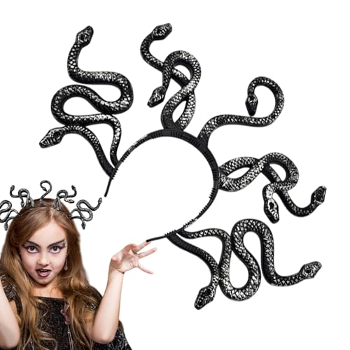 Schlangen-Stirnbänder für Damen, Schlangen-Kopfschmuck-Kostüm,Maskerade-Kopfschmuck | Schlangen-Stirnband, Kopfschmuck, Halloween, Cosplay, Kostüm, Kopfbedeckung, Zubehör für Partys von Dgkdek