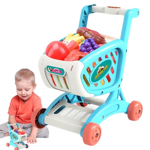 Shopping Cart Toy | Kids Shopping Cart | Toy Grocery Cart | Pretend Play Cart | Role Play Shopping Cart Enhance Learning for Home Kitchen von Dgkdek