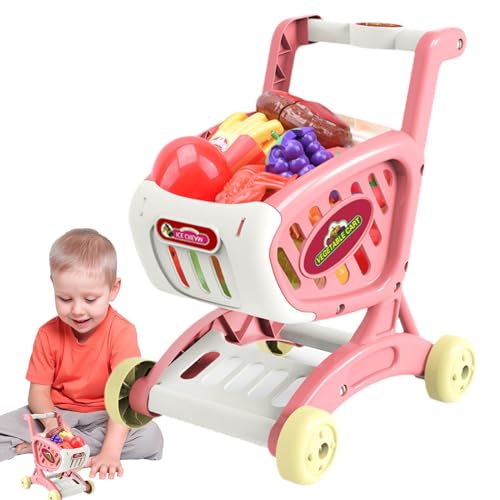 Shopping Cart Toy | Kids Shopping Cart | Toy Grocery Cart | Pretend Play Cart | Role Play Shopping Cart Enhance Learning for Home Kitchen von Dgkdek