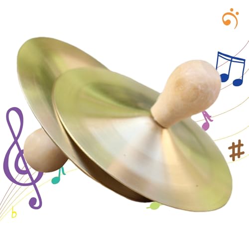 Small Cymbals | Hand Cymbals | Dancing Zills | Professional Cymbals | Musical Instrument for Dance Loud Sound for Most Occasions for Adults Kids von Dgkdek