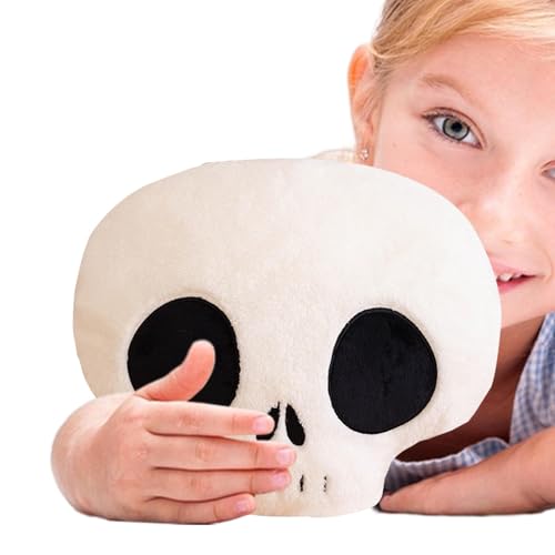 Stuffed Halloween Skull | Halloween Skull Plush | Plush Halloween Skull | Halloween Skull Decoration | Soft Halloween Skull Comfortable to The Touch for Dining Room, Living Room, Bedroom von Dgkdek