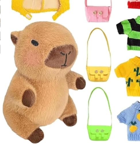 Dhqkqg Capybara Plüschtier, 23cm Capybara Kuscheltier von Dhqkqg