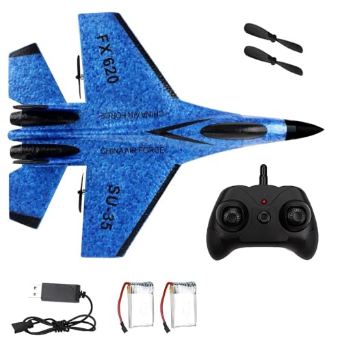 Dhqkqg F-22 RC Flugzeug, Ferngesteuertes Flugzeug Kinder Mit LED-Licht,2,4 GHz 2 Kanal Flugzeug Ferngesteuert Mit USB Aufladung,Flugzeug Spielzeug Mit Gyro Stabilisierungssystem Für Jungen Und Mädchen von Dhqkqg