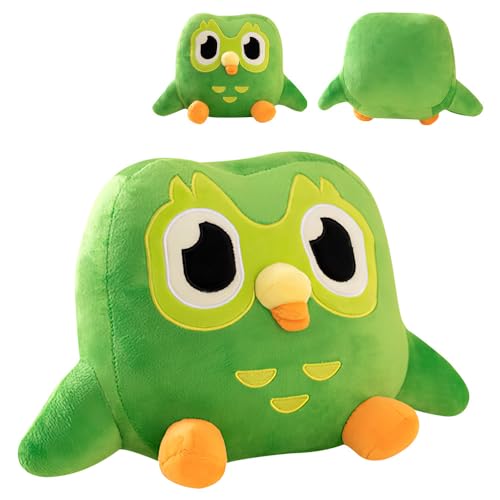 Dhqkqg Green Owl Plush, Green Owl Plush Toy, Cute Animal Plush Doll, Soft Plush Pillow Hug Pillow, Soft Owl Stuffed Animal Cuddly Toy, Cartoon Green Owl Plush Toy, Home Decoration von Dhqkqg