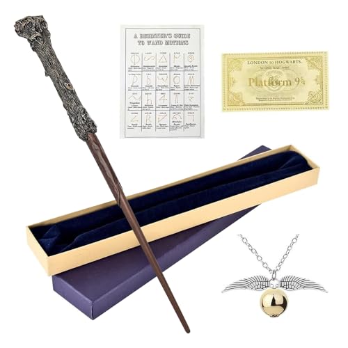 Dhqkqg HP Zauberstab Kinder,37CM Zauberstab Elderstab HP,Geschenkbox Zauberstab,Harz Zauberstab mit Stahlkern,Magic Wand,Magischer Zauberstab mit exquisiter Geschenkbox,für Hexen und Magier Cosplay von Dhqkqg