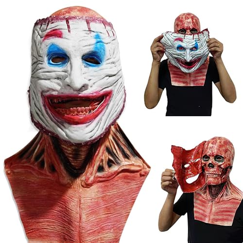 Dhqkqg Halloween Maske, Doppellagige magnetische Halloween Maske Horror, Halloween Totenkopfmaske, Horror Masken Halloween, Horror Maske, Horror Masken, für Cosplay Halloween Party von Dhqkqg