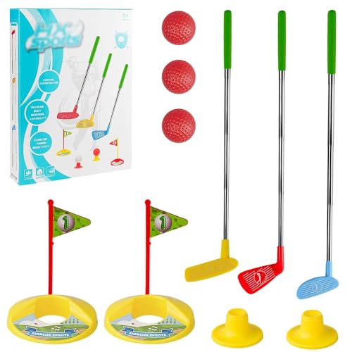 Dhqkqg Kinder-Golfschläger-Set, Golf-Kleinkind-Spiele-Set, Indoor-Kleinkind-Golf-Set, Geschenke für Jungen und Mädchen Dhqkqg Kinder-Golfschläger-Set, Golf-Kleinkind-Spiele-Set, Indoor-Kleinkind-Golf-Set, Geschenke für Jungen und Mädchen von Dhqkqg
