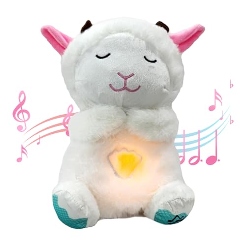 Dhqkqg Schlummer Otter,Schlummer Capybara Kuscheltier,Schlummer Otter mit Herzschlag und Musik,Beruhigendes Otter Plüschtier,Einschlafhilfe Plüschtier und Neugeborenen Geschenk von Dhqkqg