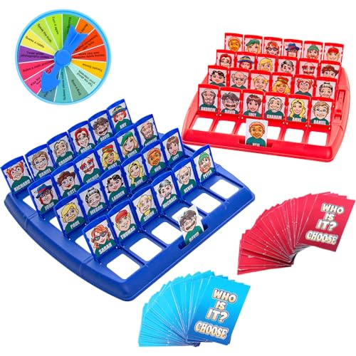 Dhqkqg Wer ist es, wer ist es Spiel original, wer Bin ich Spiel Kinder ab 6, Family Erraten Spiele, Who Whats Their Name Classic Game, Brettspiel Eltern für Familien- und Partyspaß von Dhqkqg