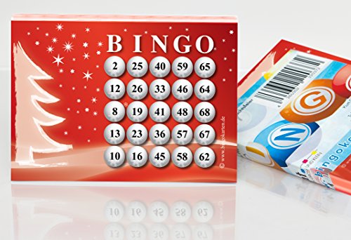 DiPrint Bingokarten für die Weihnachtsfeier (25 aus 75) von DiPrint