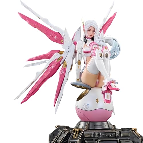 DiXinfz Anime Statue，Gundam Seed Freedom，Modell Gundam，Figure Girl PVC Model, Collection Figurine, Statue Desktop, Dekoration Geschenk für Anime Fans (Pink) von DiXinfz