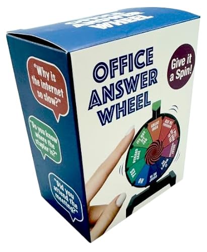 Diabolical DP1365 Office Answer Wheel - Wichtelgeschenke für Arbeitskollegen, lustige Chefgeschenke, Arbeitskollegen, Büro-Schreibtischzubehör, coole Büro-Gadgets von Diabolical