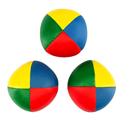 3er Set Diabolo Premium Soft Jonglierbälle vierfarbig - 58mm Ø ✓ Jonglierball Füllung aus hochwertiger Vogelhirse ✓ Wasserabweisend ✓ softes Kunstleder I Jonglage-Set für Kinder & Jugendliche von Diabolo Freizeitsport