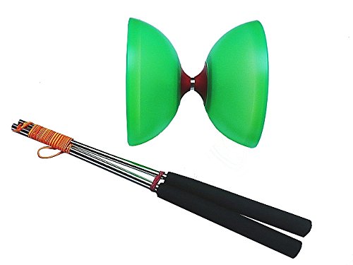 Henrys Vision Diabolo GRÜN mit ULK2 rot + Henrys Alusticks 325 von Diabolonet