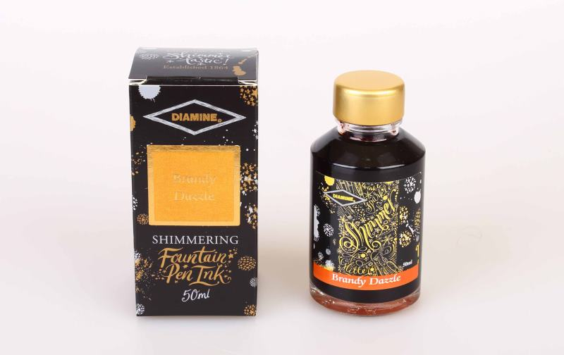 Diamine Tintenfass Shimmering Brandy Dazzle 50ml von Diamine