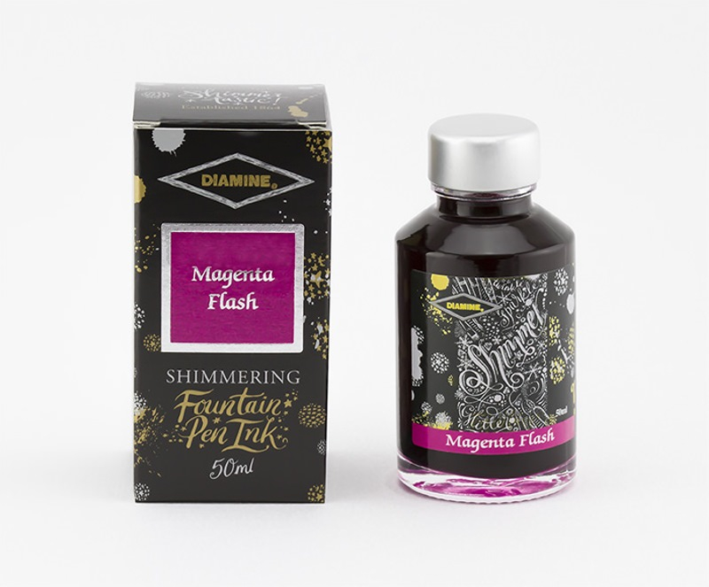 Diamine Tintenfass Shimmering Magenta Flash 50ml von Diamine