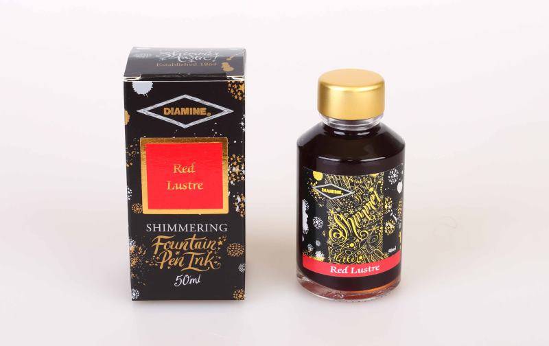 Diamine Tintenfass Shimmering Red Lustre 50ml von Diamine