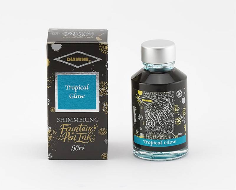 Diamine Tintenfass Shimmering Tropical Glow 50ml von Diamine