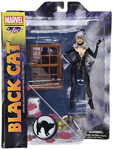 Marvel Select Black Cat: Special Collector Edition Action Figure with Highly Detailed Base von Diamond Comic Distributors